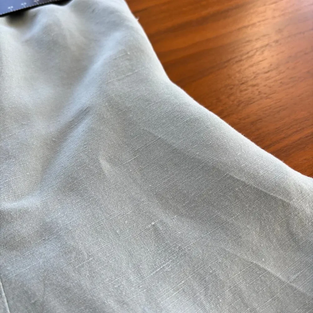 90s Vintage Anne Brooks Petite Linen Blend Sleeveless Button Up Blouse Size 14 - Picture 8 of 12